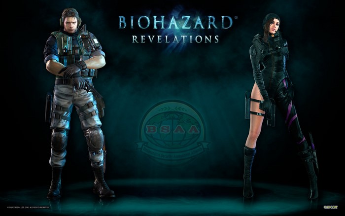 Chris Redfield and Jill Valentine from Resident Evil: Revelations