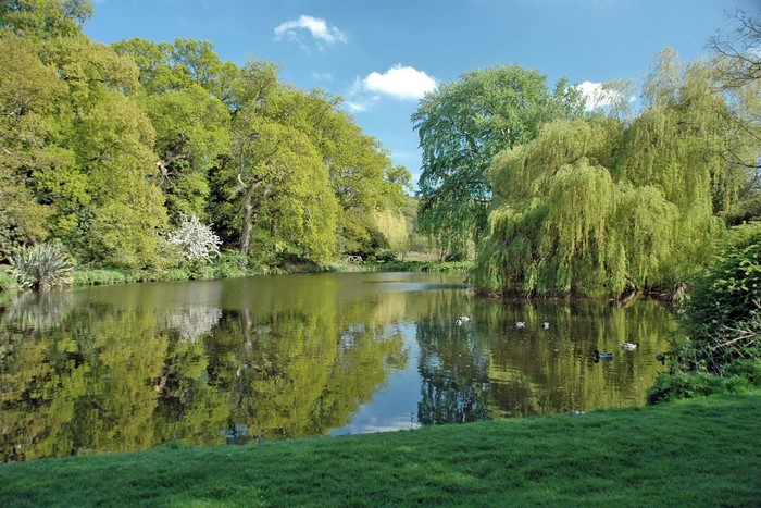 Lake at Mount Ephraim Gardens, Kent, United Kingdom