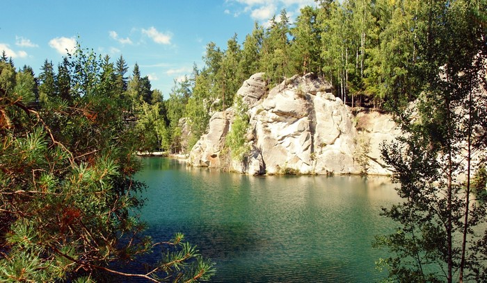 Lake Piskovna in the Czech Republic