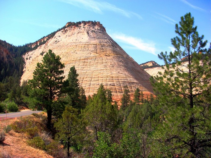 Checkerboard Mesa in Zion National Park, USA