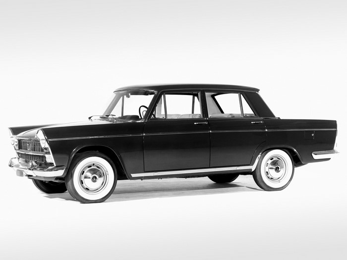 Black Fiat 1500 L 1962 Sedan