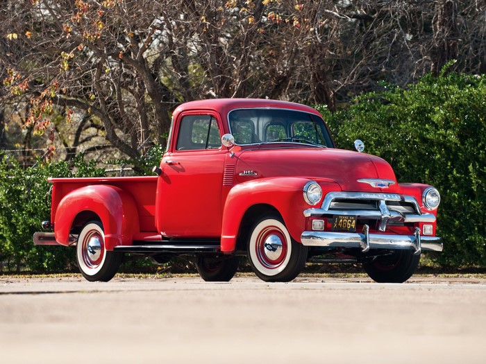 Red 1954 Chevrolet 3100 Pickup Truck