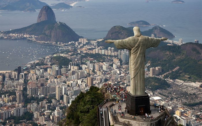 Christ the Redeemer statue overlooking Rio de Janeiro, Brazil