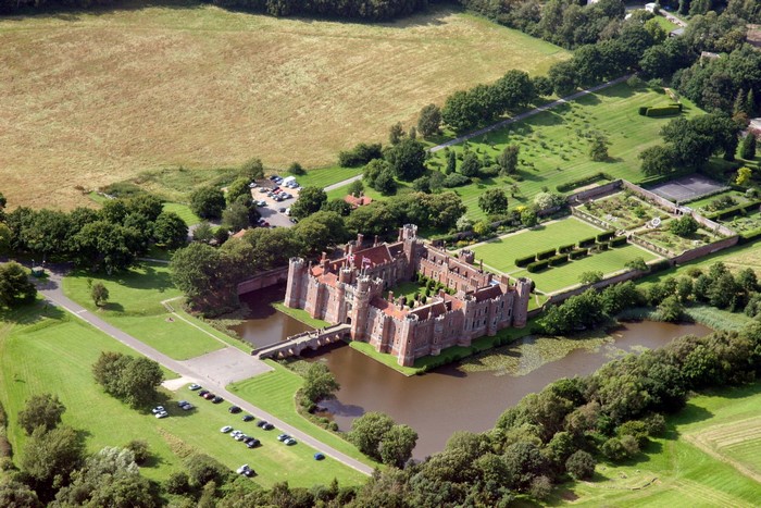 Herstmonceux Castle in East Sussex, England