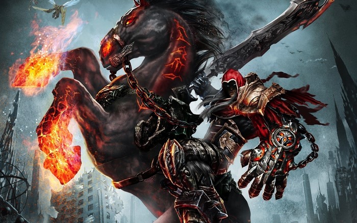 War from Darksiders on a fiery horse