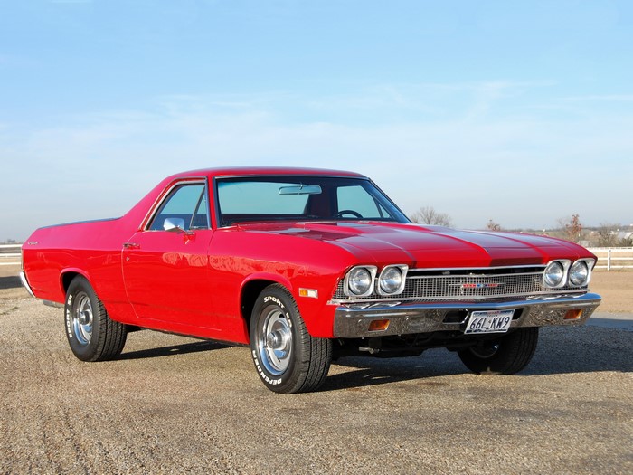 Red 1968 Chevrolet El Camino