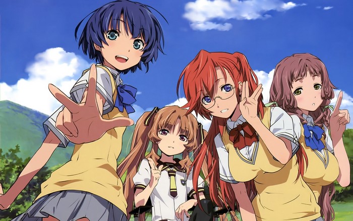 Four girls from Ano Natsu de Matteru