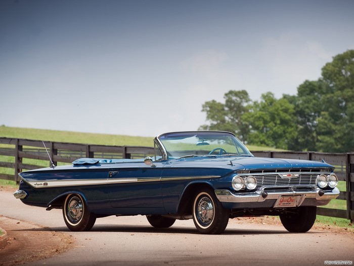 Chevrolet Impala SS 409 Convertible 1961, Chevrolet, HD Wallpaper ...