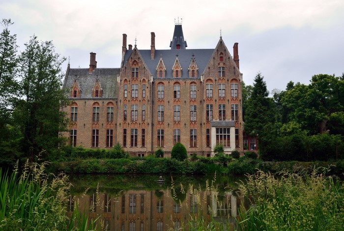 Castle of Loppem in Belgium