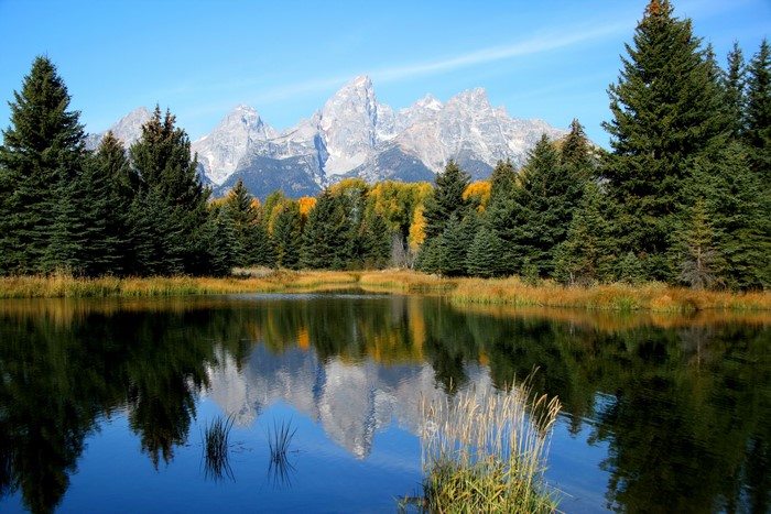 Grand Teton National Park Wyoming with reflection