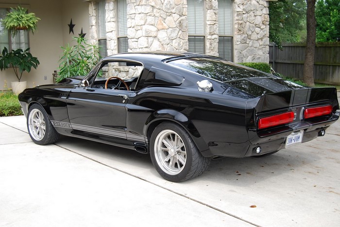 Black 1967 Shelby GT500E Super Snake Mustang
