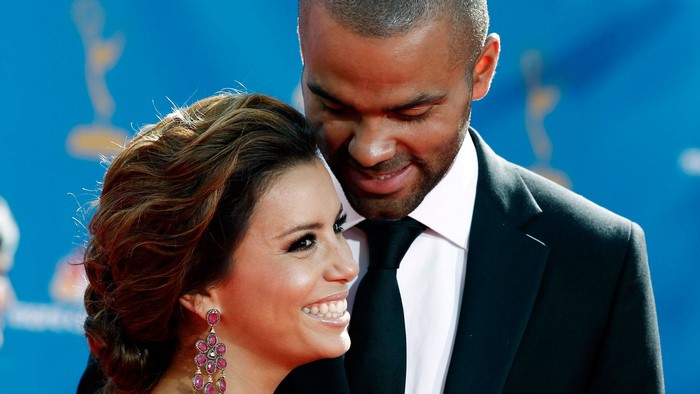 Eva Longoria and Tony Parker at the Emmys