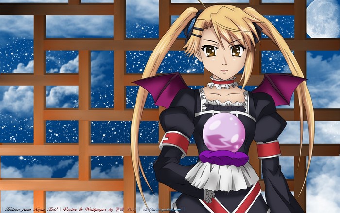 Kotone from Nyan Koi! with a crystal ball