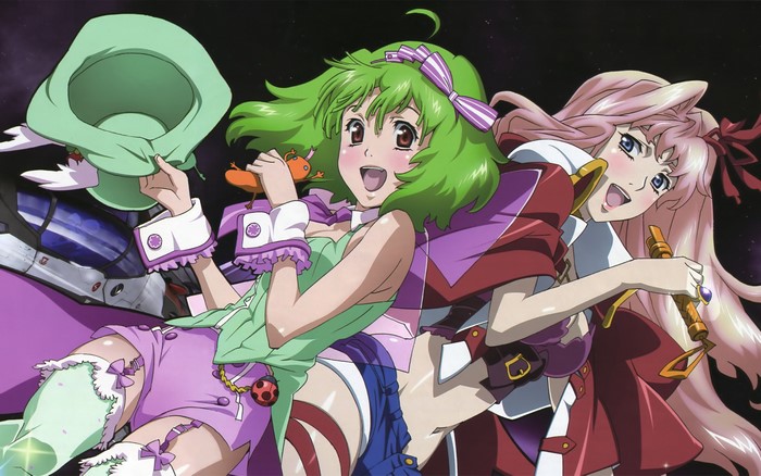 Ranka Lee and Sheryl Nome from Macross Frontier