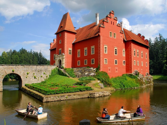 Chervena Lhota Castle in the Czech Republic