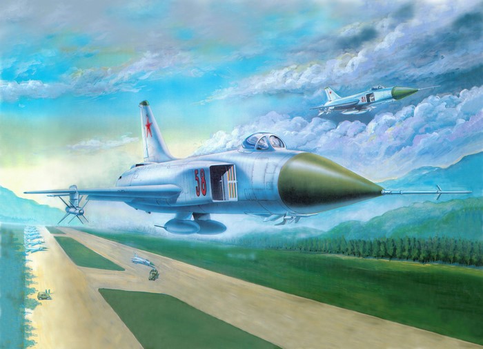 SU-15 Fighter Jets Take Off