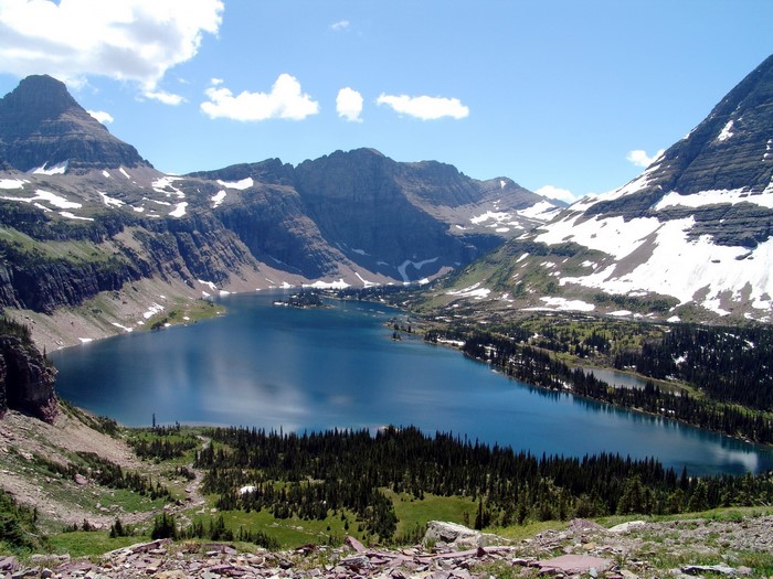 Hidden Lake in Glacier National Park, Montana