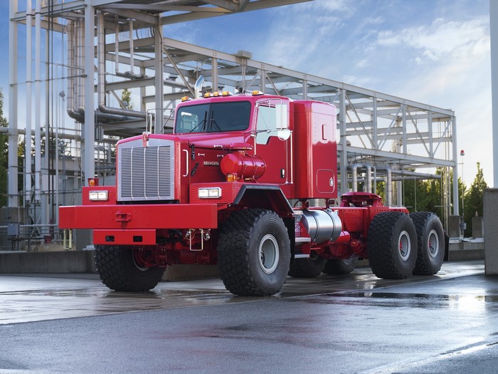 Red Kenworth Heavy Duty Truck