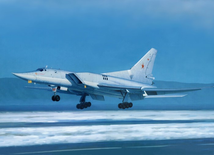 Painting of a Tupolev Tu-160 Bomber Aircraft
