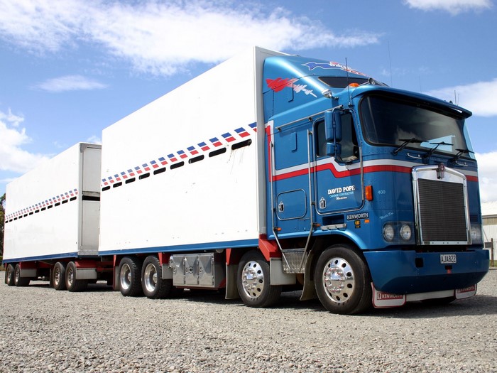 David Pope Kenworth Truck with Trailers
