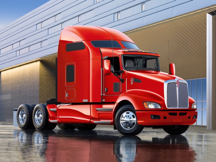 Red Kenworth Semi-Truck