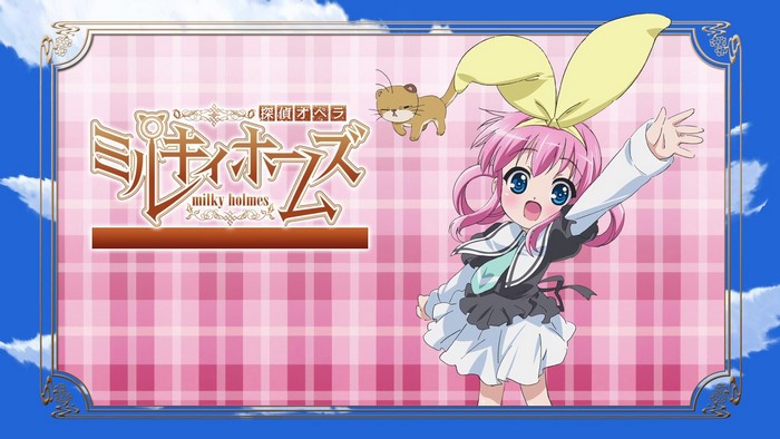 Tantei Opera Milky Holmes anime title card