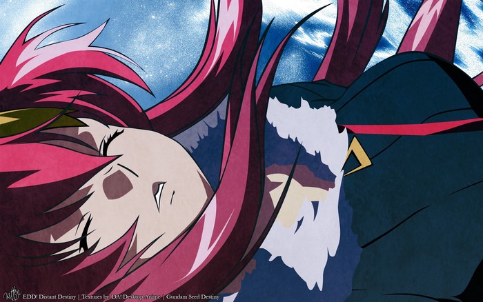 Kira Yamato and Lacus Clyne from Mobile Suit Gundam SEED Destiny