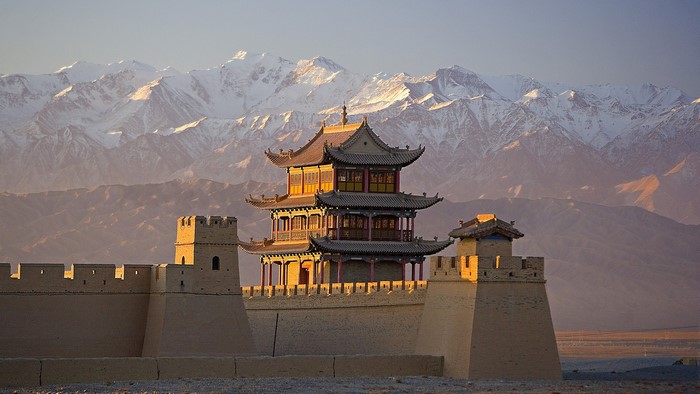 Jiayuguan Fortress on the Great Wall, Gansu Province, China