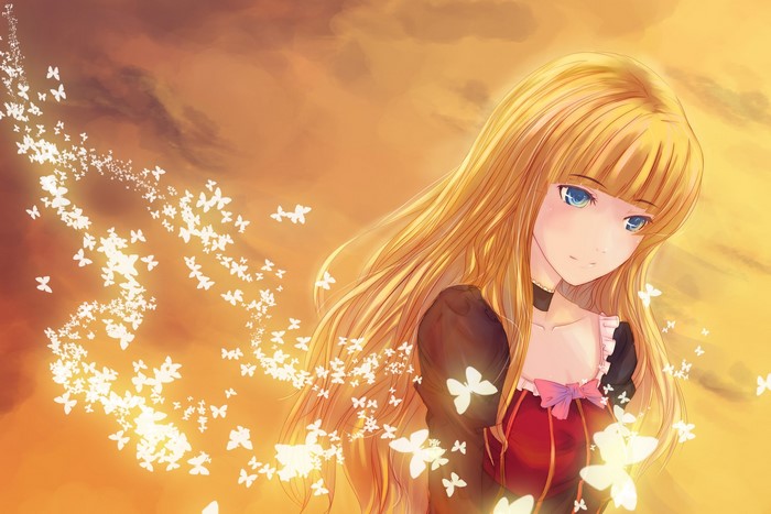 Battler Ushiromiya and Beatrice from Umineko no Naku Koro ni