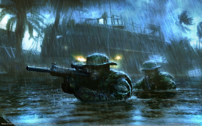 Medal of Honor: Warfighter soldiers in rain