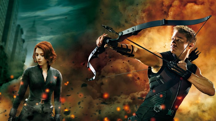 Black Widow and Hawkeye from The Avengers (2012 film)