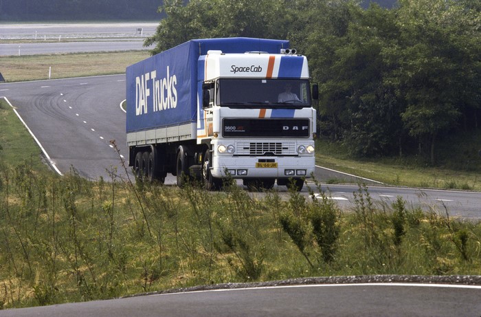 DAF Trucks tractor unit with trailer on a road