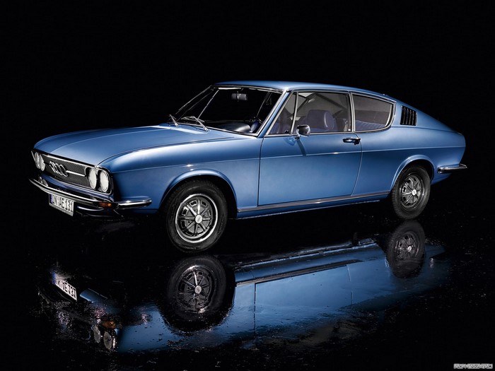 Blue 1970 Audi 100 Coupe S