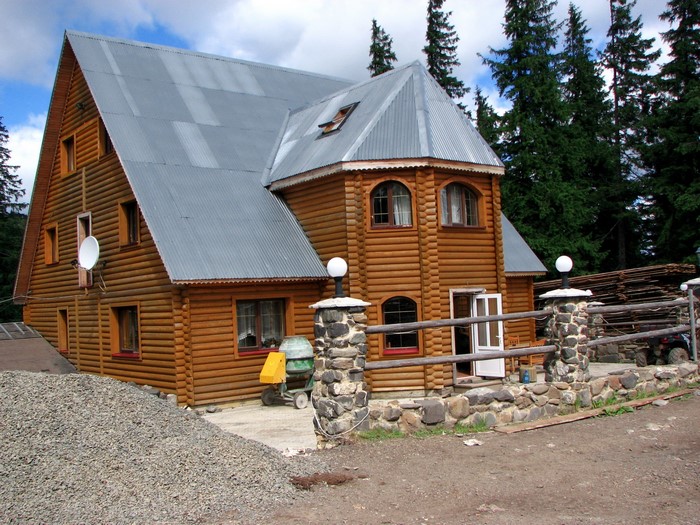 Wooden house in Zakarpattia, Ukraine