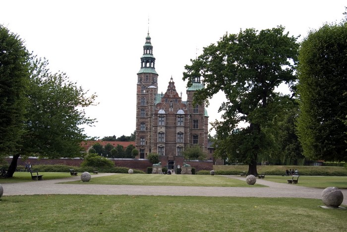 Rosenborg Castle in a park