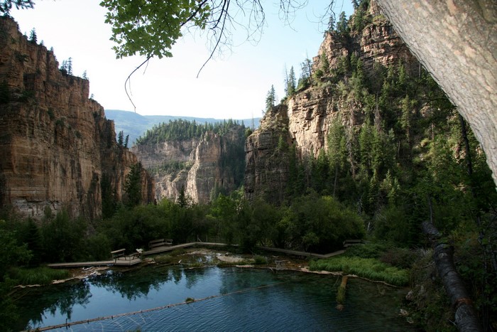 Glenwood Canyon Colorado from above