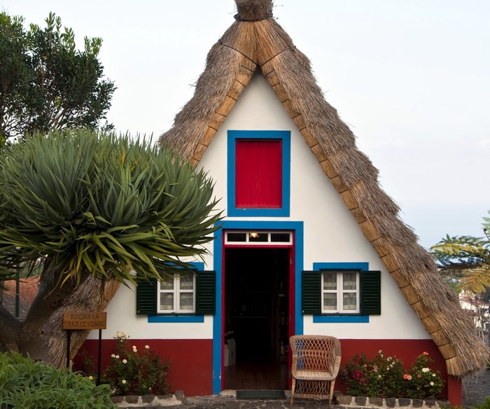 Traditional house in Santana, Madeira, Portugal