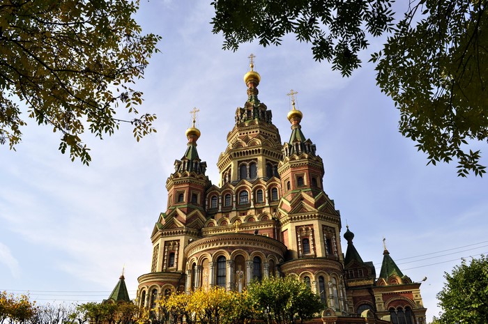Peterhof Cathedral, Saint Petersburg, Russia