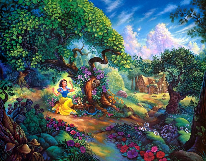 Snow White in the Enchanted Forest