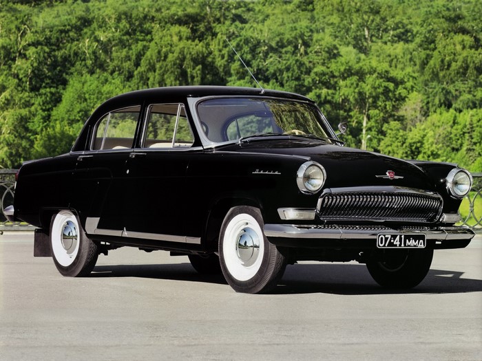 Black GAZ-21 Volga car