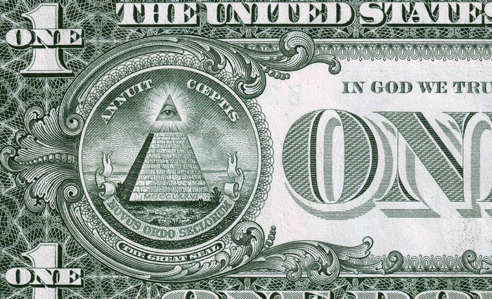 One Dollar Bill Reverse
