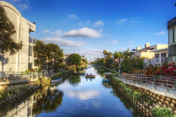 Venice Canals in Los Angeles, USA