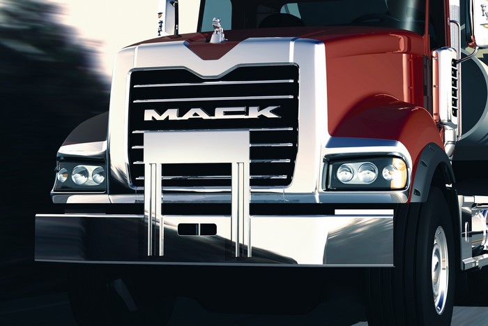 Mack Truck Front Grille and Headlights