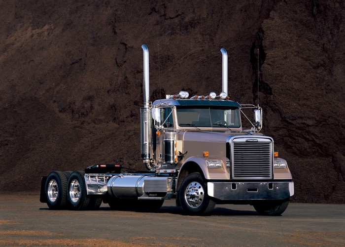 Freightliner Semi-Truck with Dual Stacks
