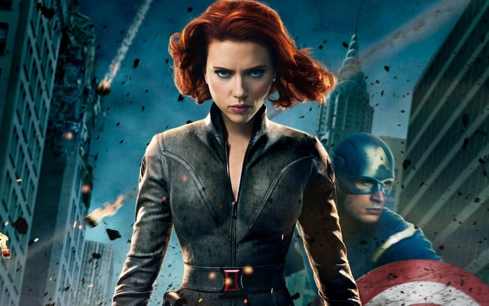 Black Widow and Captain America from The Avengers