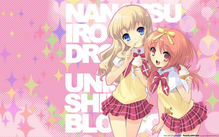 Nanatsuiro Drops girls with ice cream