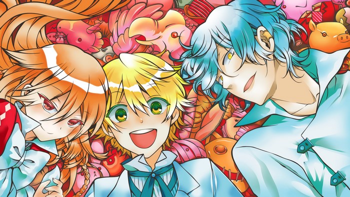 Pandora Hearts: Oz, Gilbert, and Alice