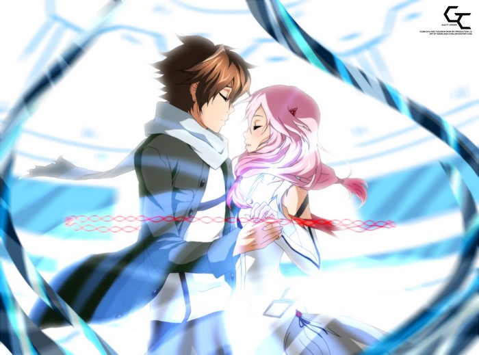 Shu and Yuzuriha from Guilty Crown