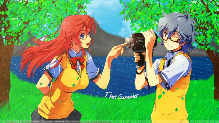 Kaito Kirishima and Ichika Takatsuki from Ano Natsu de Matteru