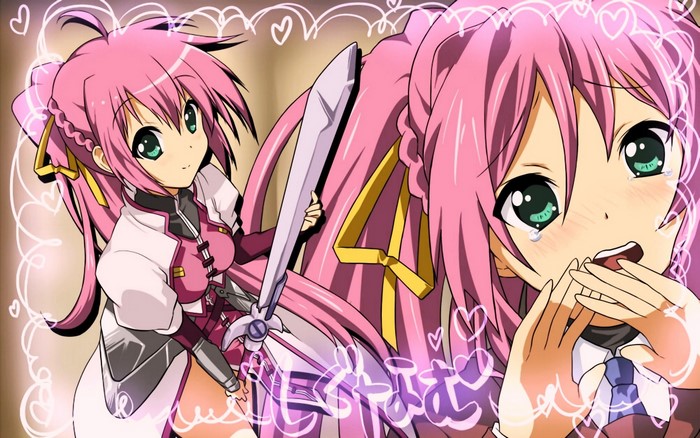 Nanoha Takamachi and Fate Testarossa from Mahou Shoujo Lyrical Nanoha